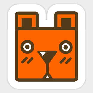 Box Bear Sticker